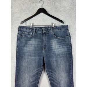 Flag & Anthem Jeans Mens 38x32 Portland Relaxed Fit Stretch Denim Straight Leg